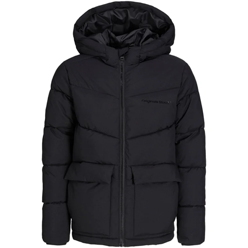 Jack & Jones Junior Black Vesterbro Puffer Jacket