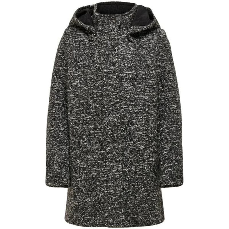 Kids ONLY Dark Grey Melange Sedonna Boucle Wool Jacket