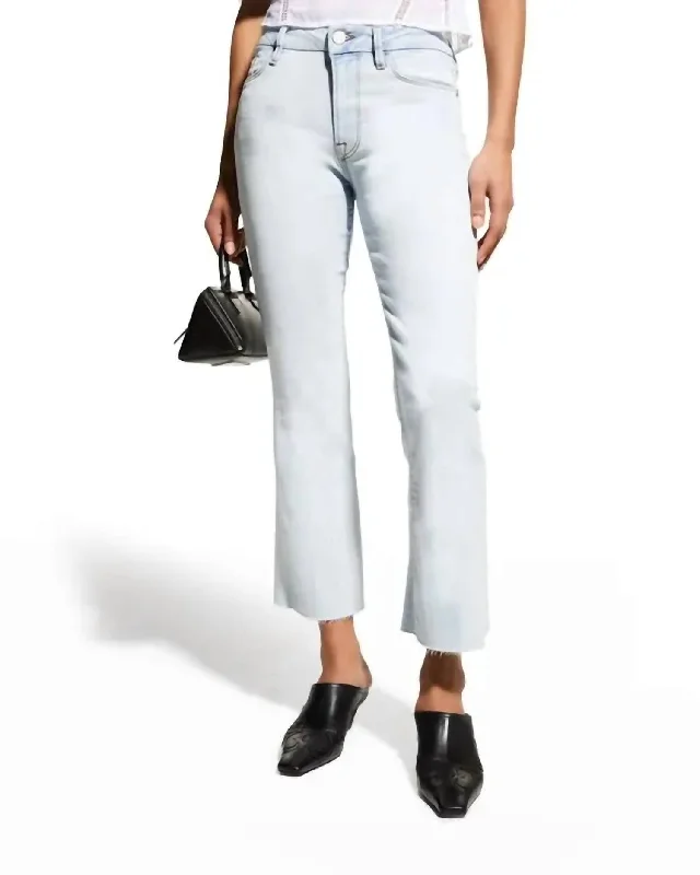 Le Crop Mini Boot Raw Jeans In Division