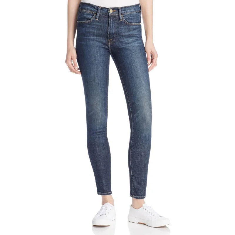 Le High Womens Denim High Rise Skinny Jeans