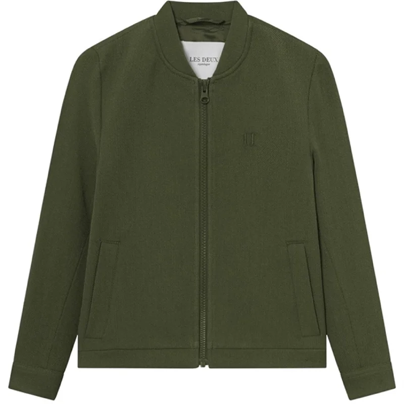 Les Deux Kids Olive Night Melange Como Bomber Jacket 2.0