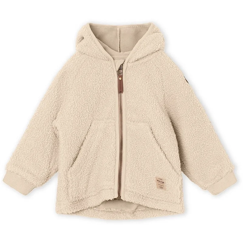 MINI A TURE Liff Teddy Fleece Jacket Sand Dollar