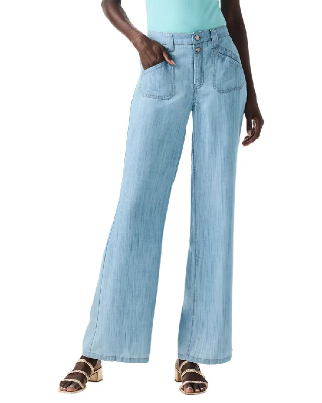 NIC+ZOE Drapey Denim Wide Leg Jean