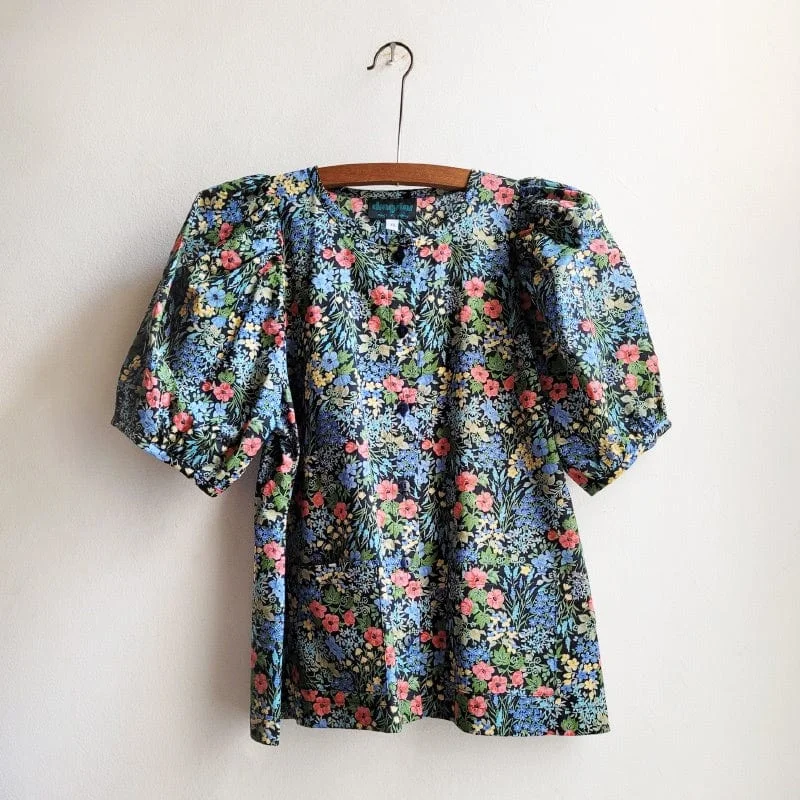 Trapeze Jacket Top - Floral