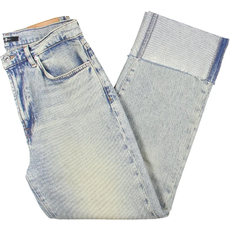 Womens High Rise Ankle Ankle Jeans