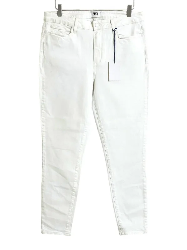 Women's Hoxton Ankle Skinny Stretch Jeans In White