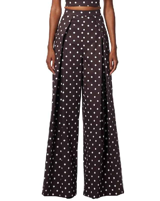 Carolina Herrera Wide Leg Pleated Pant