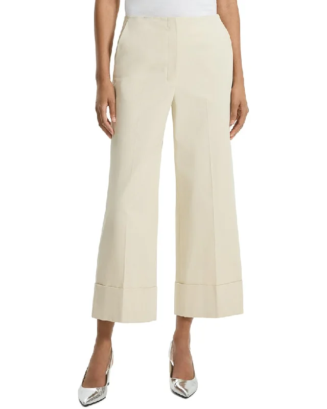 Theory High-Waist Cuffed Pant